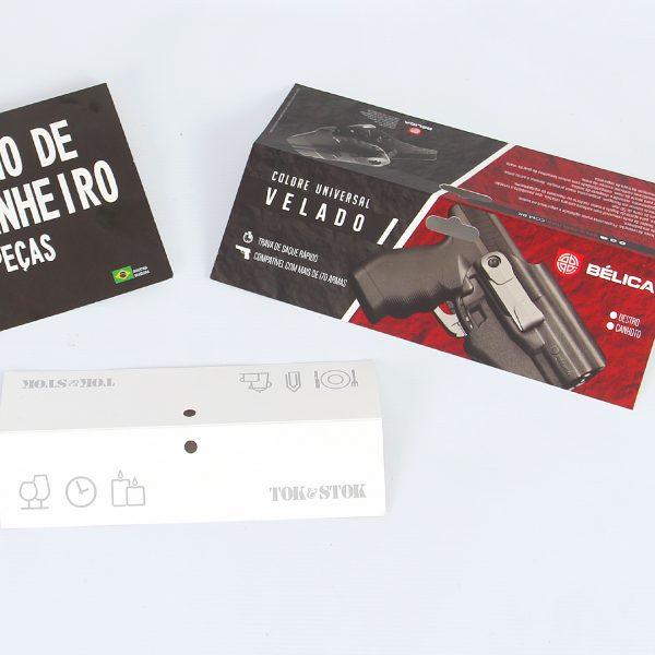 Fecho ou Solapa personalizada de papel
