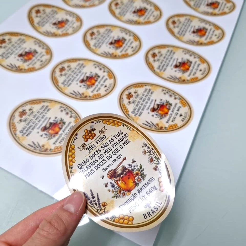 rotulo personalizado para mel doces